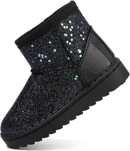 Girls Boots, Bunny Kid Boots Warm Winter Sequin Waterpoof Outdoor Snow Boots (Toddler/Little Kids)