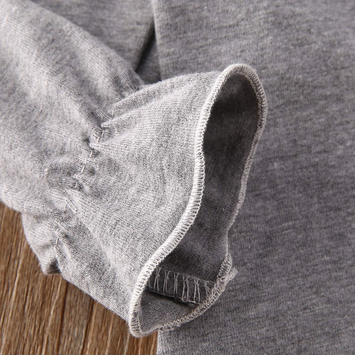 Toddler Baby Girl Basic Plain Ruffle Cuff Long Sleeve Cotton T Shirts Tee Tops