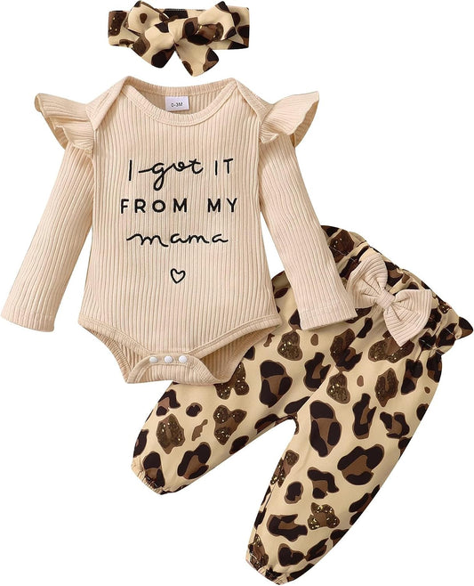 Newborn Baby Girl Clothes Infant Outifts Long Sleeve Romper Floral Pant Set Fall Winter Baby Girl Clothes