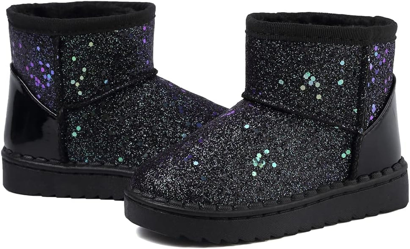 Girls Boots, Bunny Kid Boots Warm Winter Sequin Waterpoof Outdoor Snow Boots (Toddler/Little Kids)