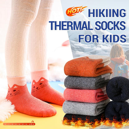 6 Pairs Children'S Winter Warm Wool Socks Kids Toddlers Boys Girls Thermal Thick Boot Cozy Crew Socks