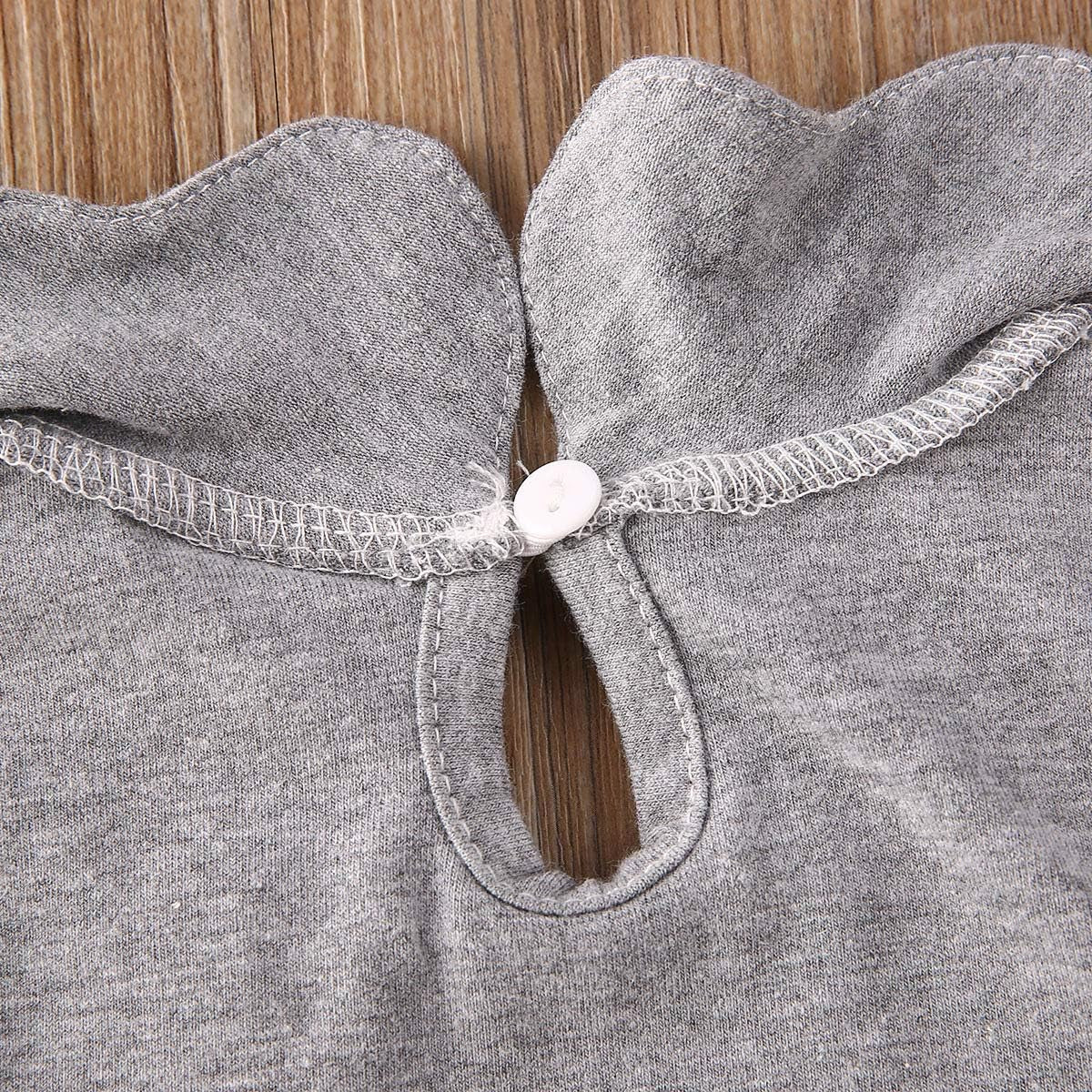Toddler Baby Girl Basic Plain Ruffle Cuff Long Sleeve Cotton T Shirts Tee Tops