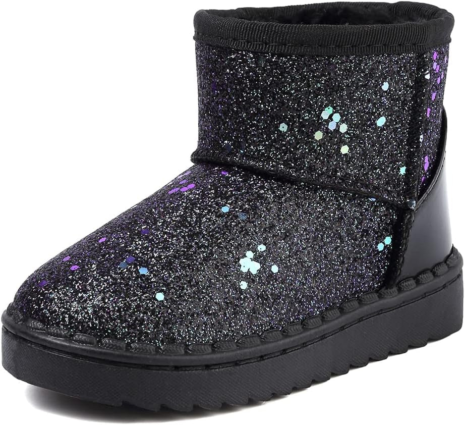 Girls Boots, Bunny Kid Boots Warm Winter Sequin Waterpoof Outdoor Snow Boots (Toddler/Little Kids)