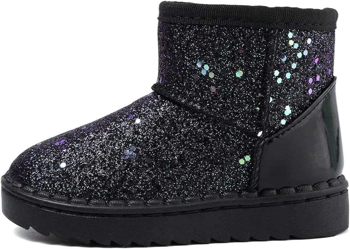 Girls Boots, Bunny Kid Boots Warm Winter Sequin Waterpoof Outdoor Snow Boots (Toddler/Little Kids)