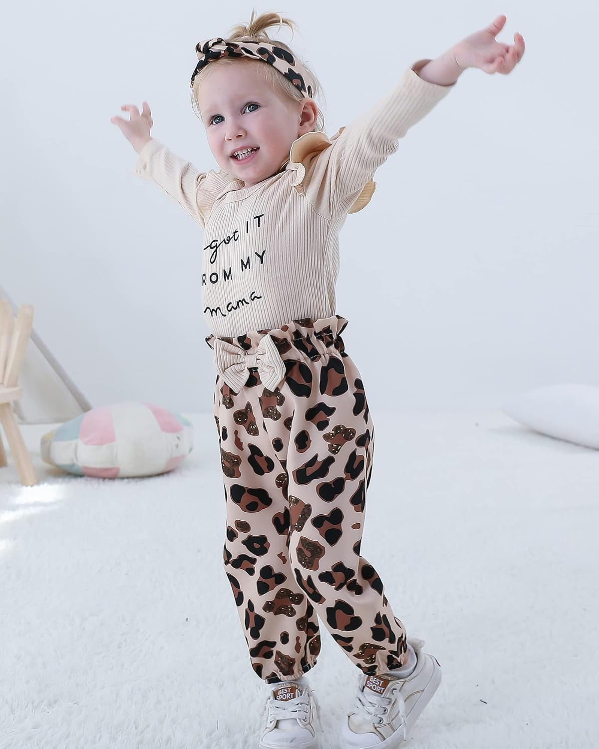 Newborn Baby Girl Clothes Infant Outifts Long Sleeve Romper Floral Pant Set Fall Winter Baby Girl Clothes