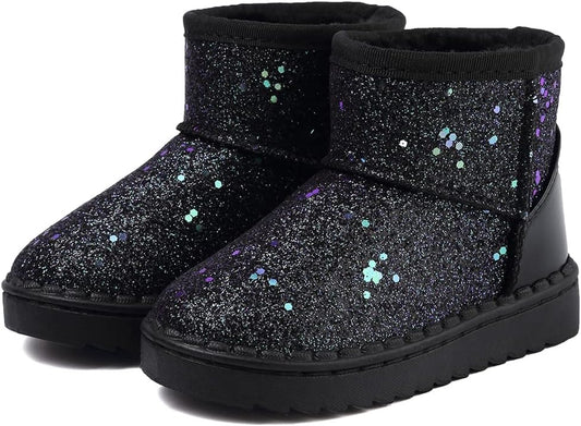 Girls Boots, Bunny Kid Boots Warm Winter Sequin Waterpoof Outdoor Snow Boots (Toddler/Little Kids)