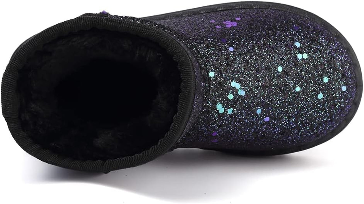 Girls Boots, Bunny Kid Boots Warm Winter Sequin Waterpoof Outdoor Snow Boots (Toddler/Little Kids)